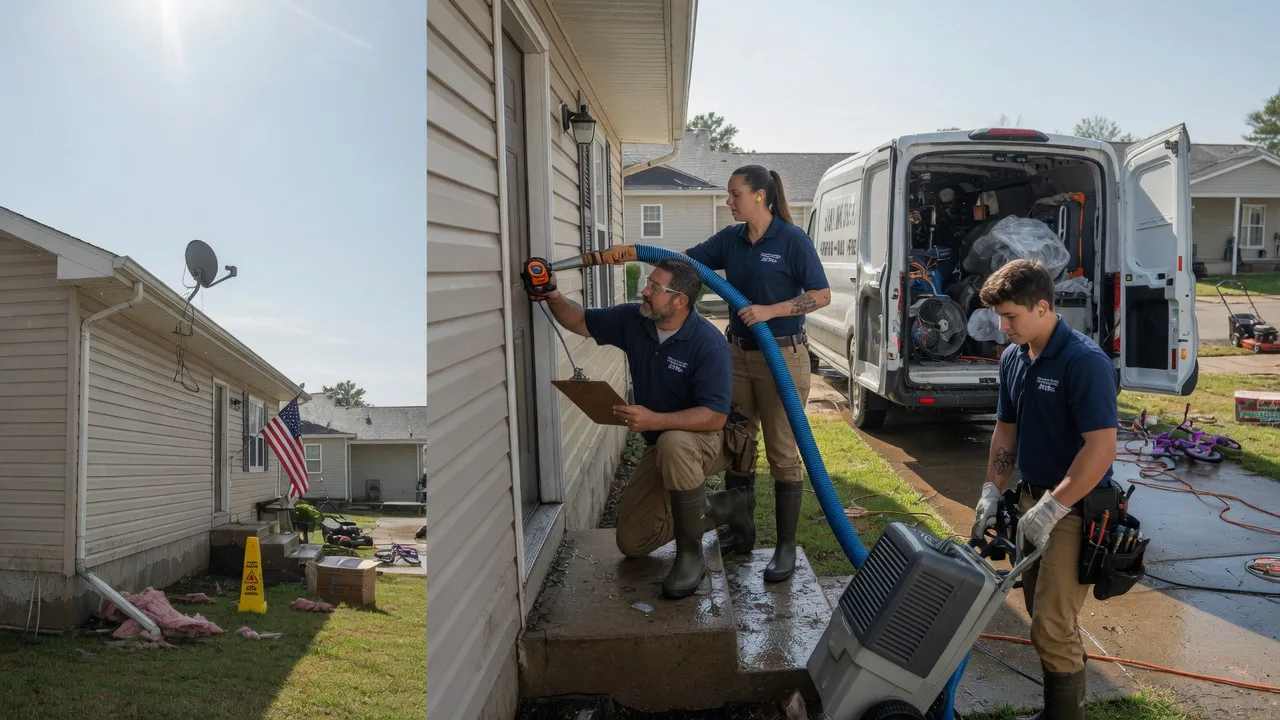 Ceiling Water Damage Restoration in Oakley, KS near me